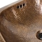 Nantucket Sinks 16.25 Hand Hammered Copper Square Undermount Bathroom Sink With Overflow SQRC-OF - alternate 2